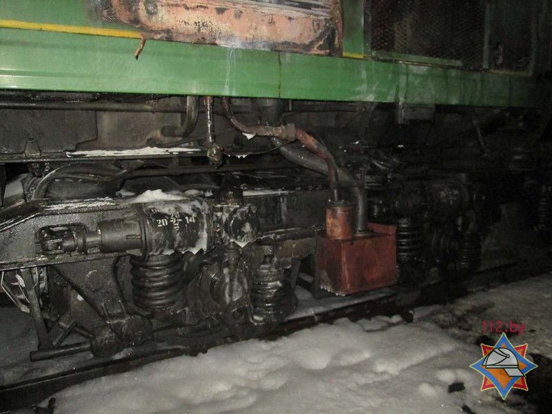 Пожар на поезде, следовавшего из Витебска в Полоцк