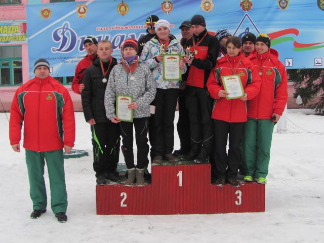 Полоцкие пограничники - лидеры в лыжной гонке