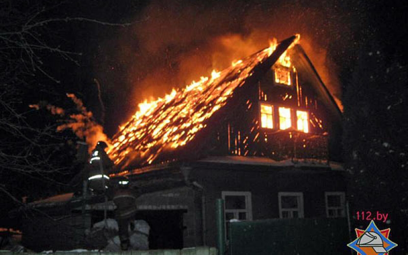В Полоцком районе пожар унес жизнь старушки