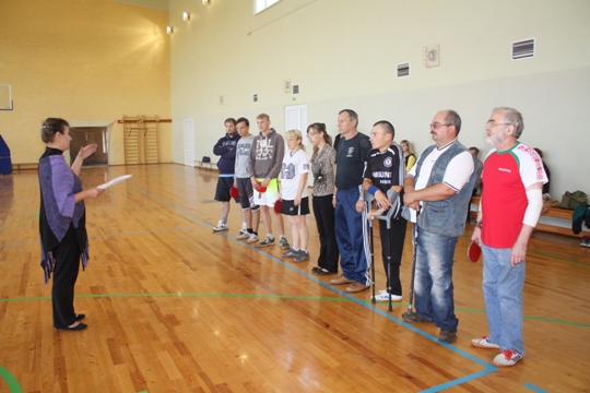 В Полоцке состоялись соревнования по настольному теннису среди инвалидов
