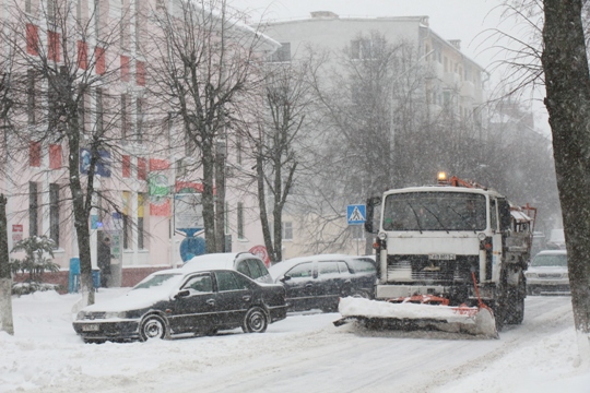 В Полоцке устранили последствия снежного циклона