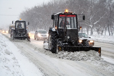Городские службы Полоцка и Новополоцка просят водителей не создавать препятствий для снегоуборки