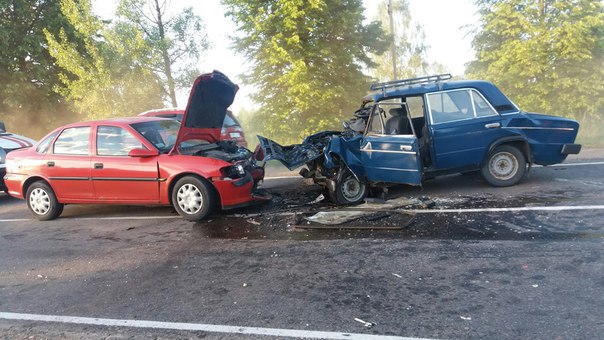 На территории Полоцкого района Опель протаранил Жигули, водитель ВАЗа погиб