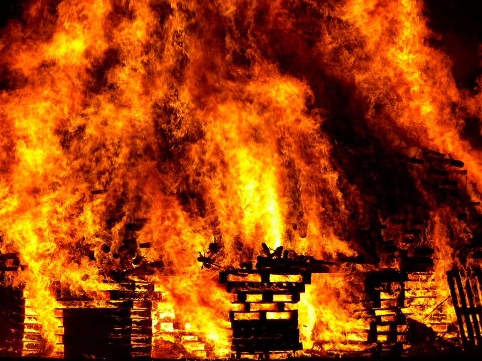Вечером 08 июня в Полоцке горел частный дом