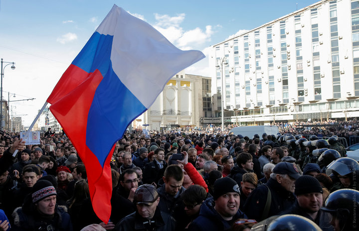 По всей России прошли массовые акции протеста